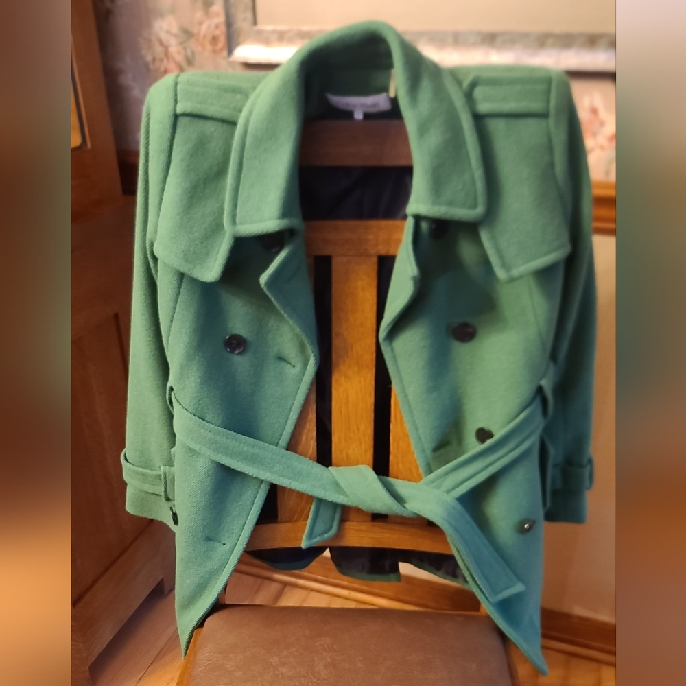 Calvin Klein Green Trench Coat